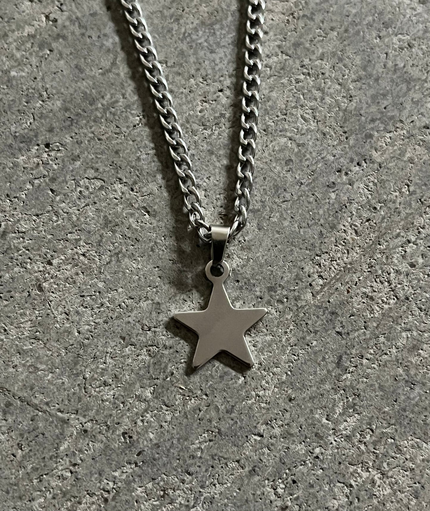 Stainless Steel Star Necklace – Cut-Out & Full Star Charm